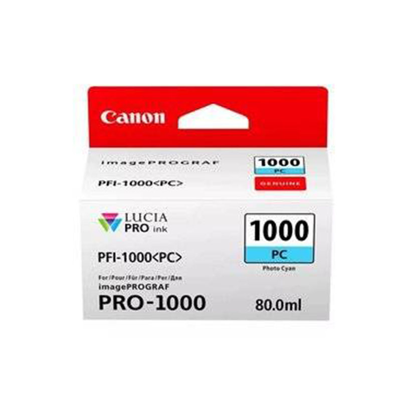 Tusz Canon  PFI-1000 do  iPF Pro-1000  | 80ml | cyan | 5025 str