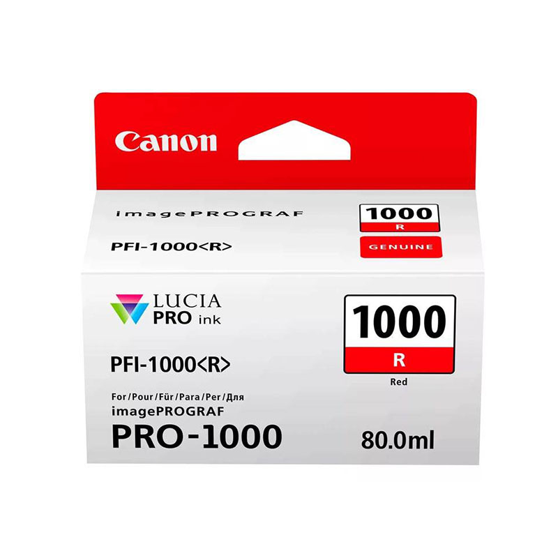 Tusz Canon  PFI-1000  do  iPF Pro-1000  | 80ml | red | 5355 str 
