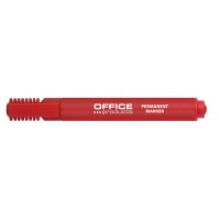 Marker permanentny OFFICE PRODUCTS, ścięty, 1-5mm (linia), czerwony 
