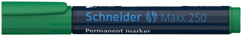 Marker permanentny SCHNEIDER Maxx 250, ścięty, 2-7mm, zielony 