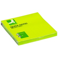 Bloczek samoprzylepny Q-CONNECT Brilliant, 76x76mm, 1x80 kart., zielony