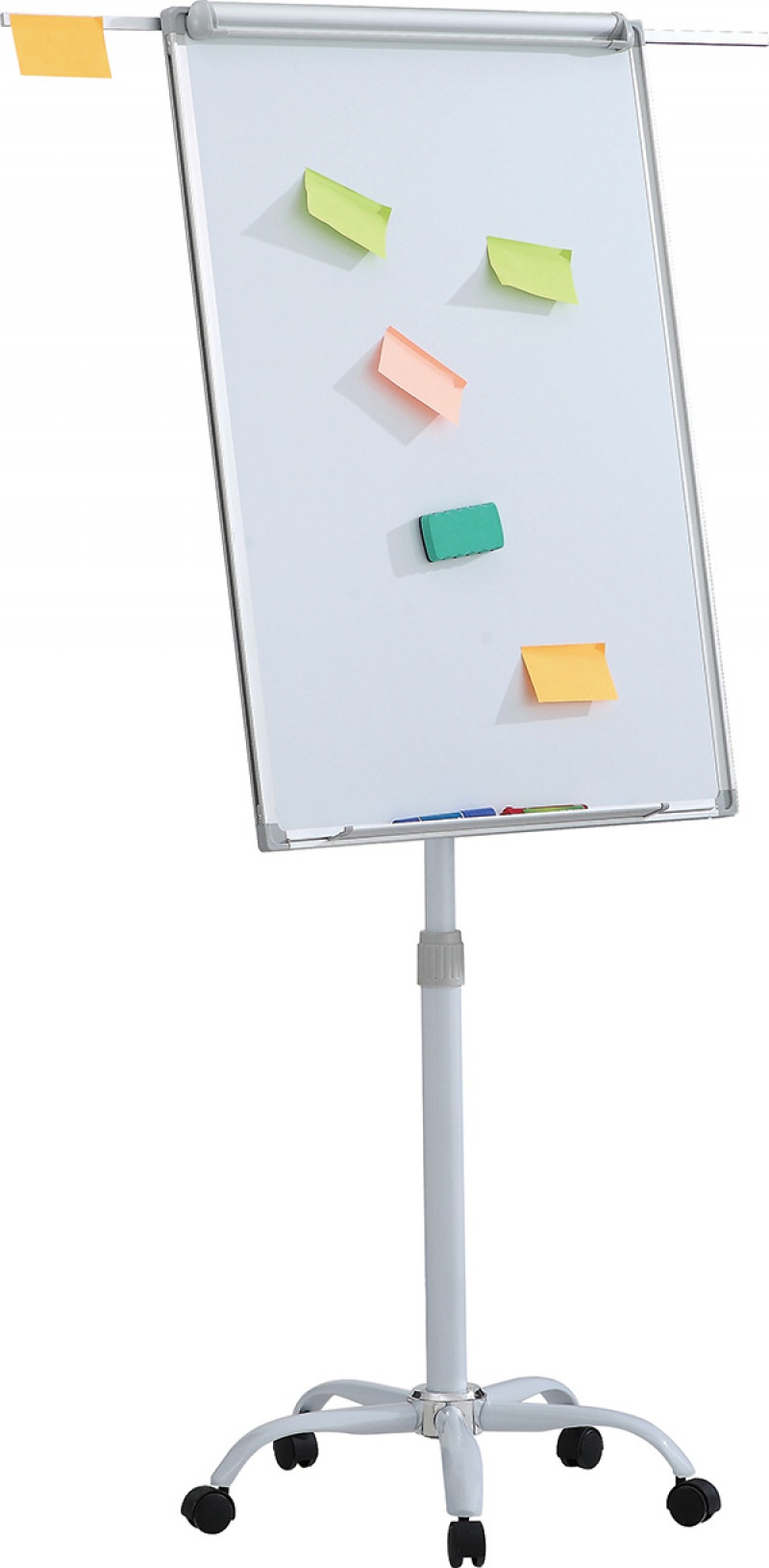 Flipchart mobilny OFFICE PRODUCTS, 70x100cm, tablica suchoś. -magn., aluminiowa rama, z wyciąganymi ramionami