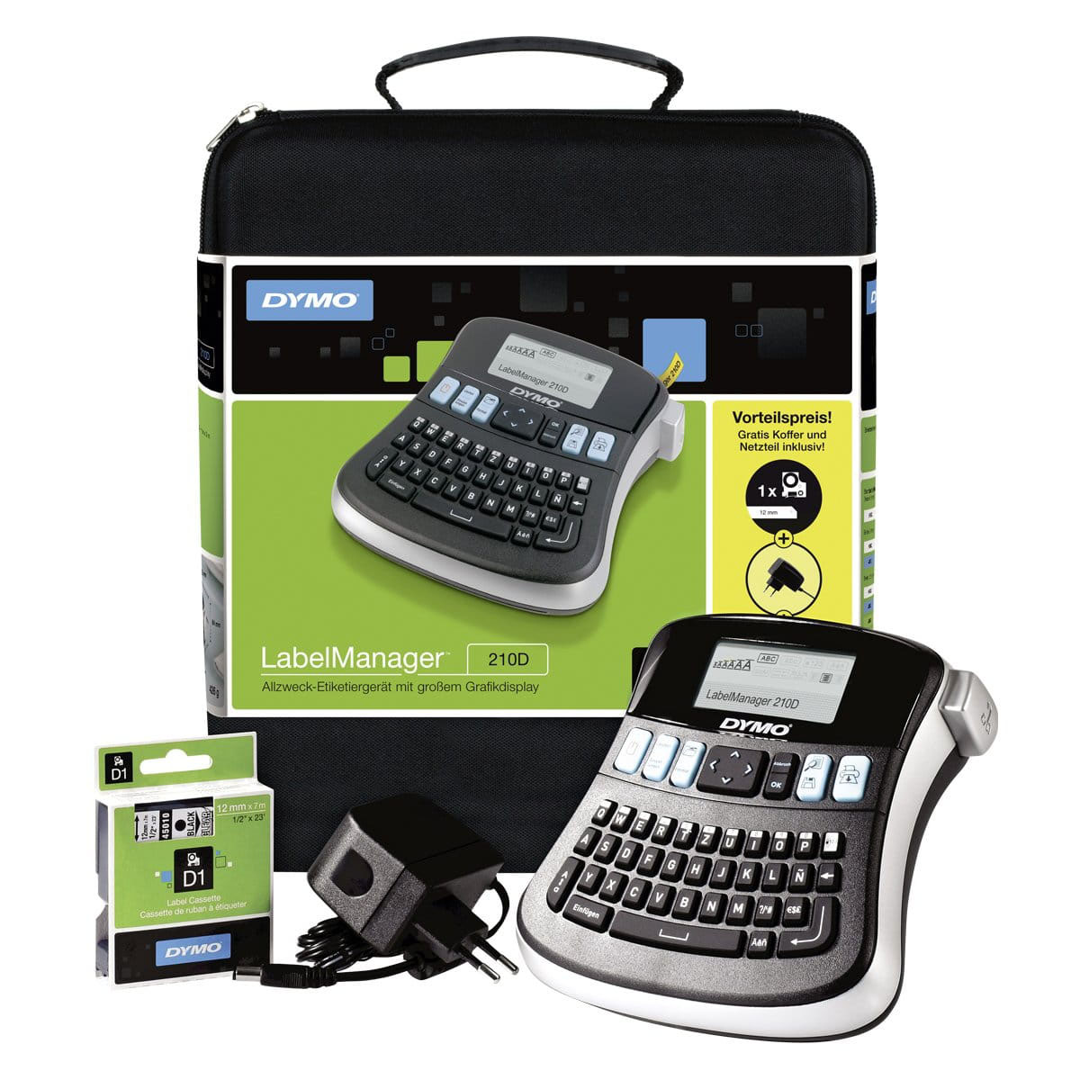 Dymo drukarka LabelManager 210D+ zestaw walizkowy, klawiatura QWERTY 