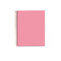 Kołonotatnik MIQUELRIUS NB-4, A5, w kratkę, 120 kart., pink bella garden 