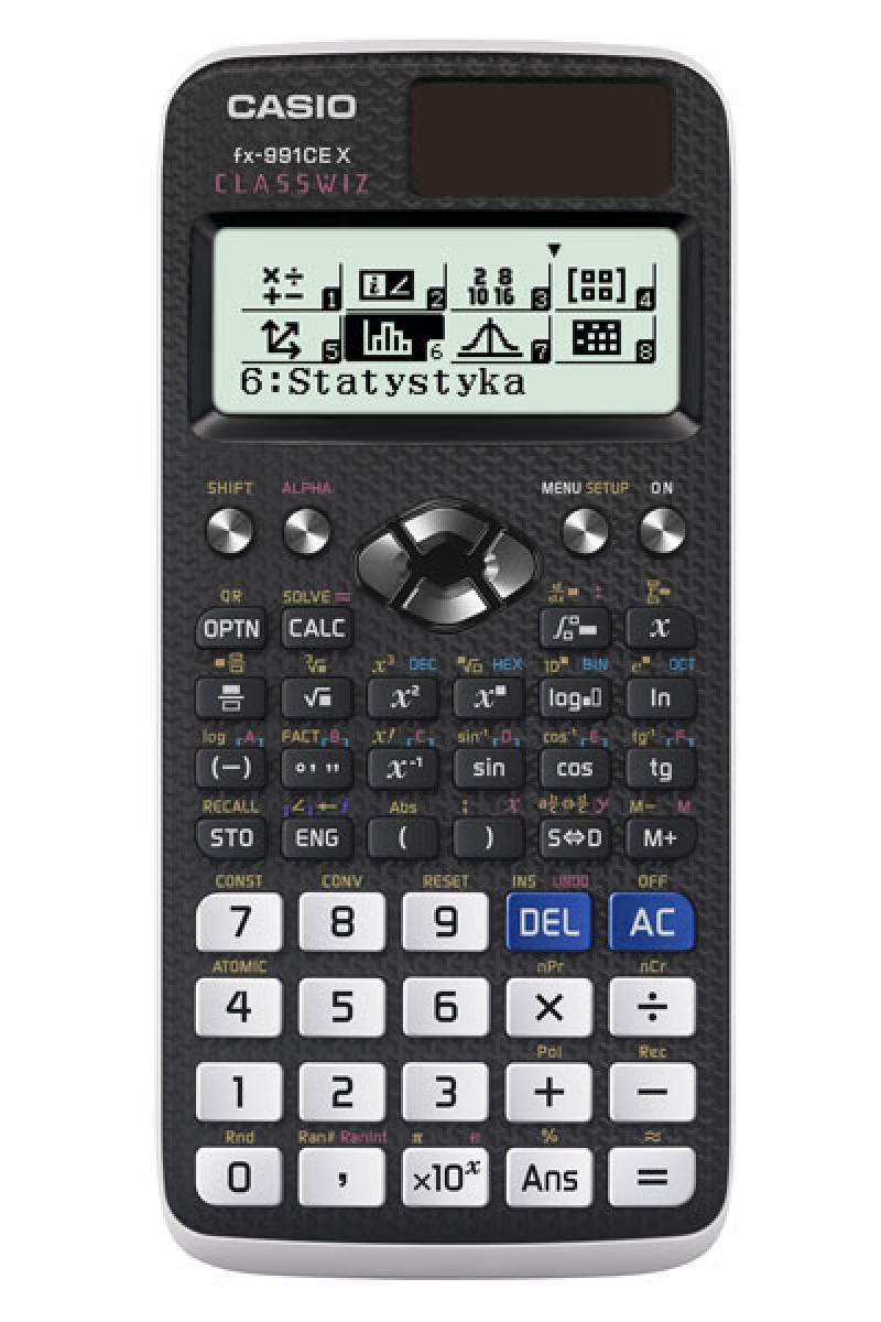 Kalkulator naukowy CASIO FX-991CEx, 668 funkcji, 77x166mm, czarny 