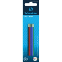 Wkład do długopisów SCHNEIDER TAKE 4, M, 5szt., blister, mix kolorów
