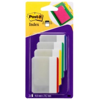 Zakładki indeksujące POST-IT® do archiwizacji (686-F1), PP, proste, 50,8x38,1mm, 4x6 kart., mix kolorów 