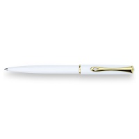 Długopis DIPLOMAT Traveller, biały/złoty 