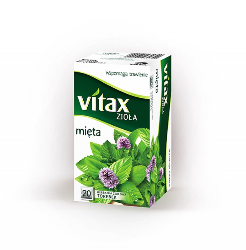Herbata VITAX, mięta, 20 torebek