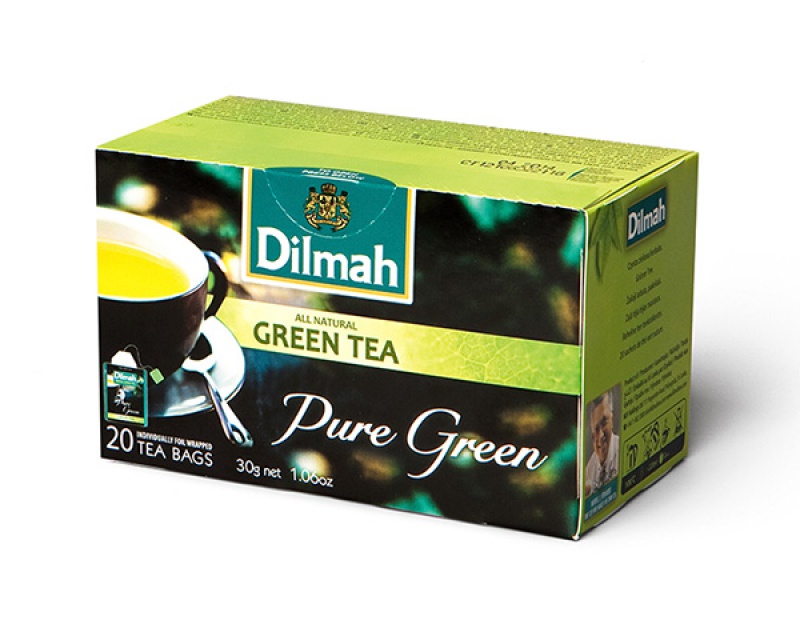Herbata DILMAH, zielona, 20 torebek