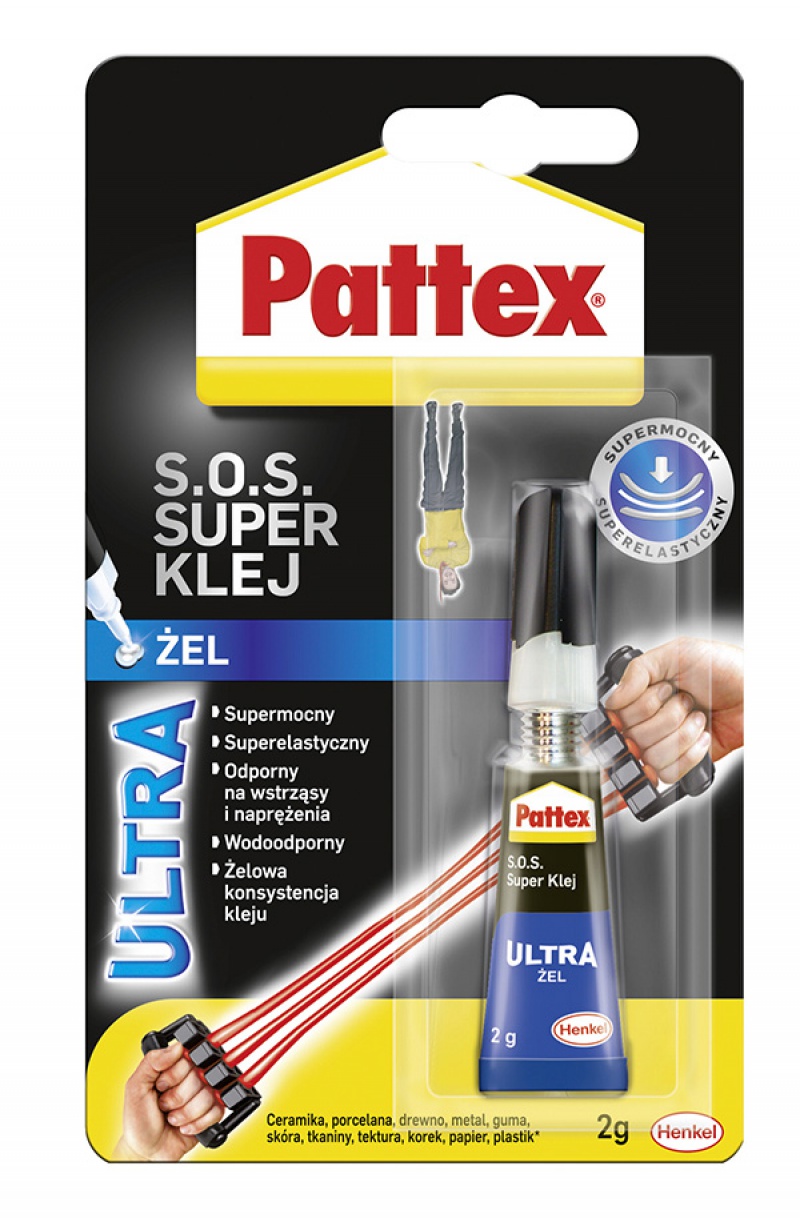 Klej SUPER POWER ŻEL PATTEX S.O.S., 2g
