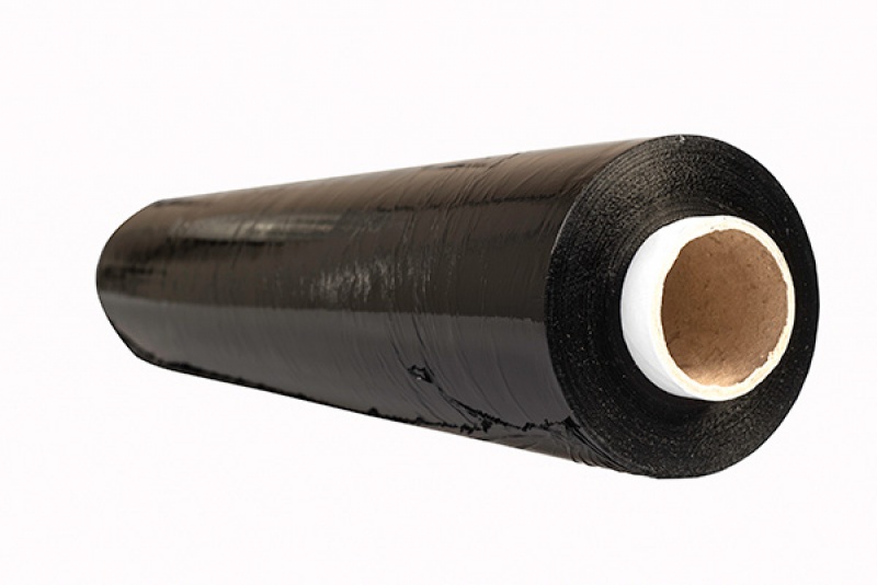 Folia stretch OFFICE PRODUCTS RĘCZNA, 3,0kg netto, szer. 500mm, gr. 23µm, czarna