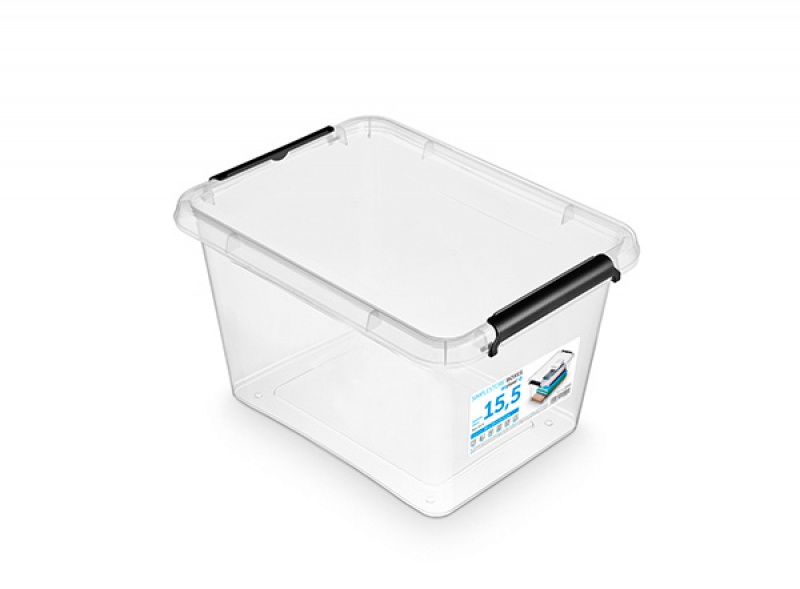 Pojemnik do przechowywania MOXOM Simple Box, 15,5l, transparentny