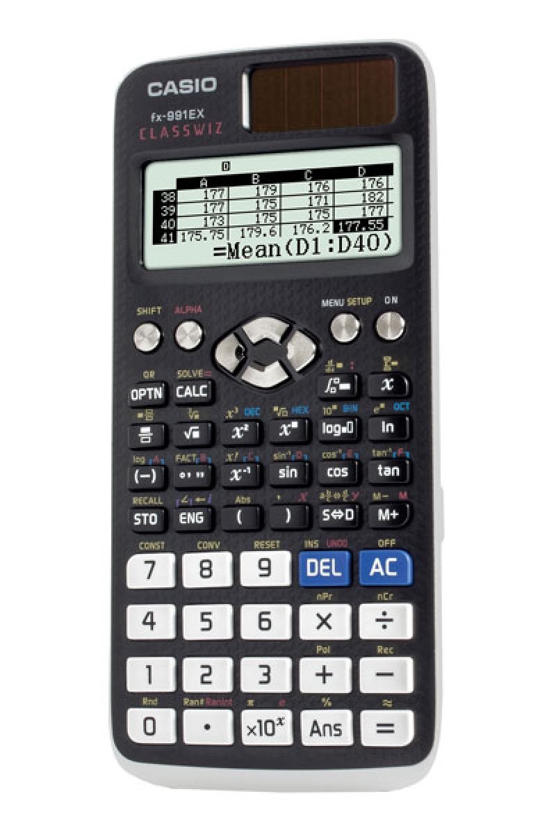 Kalkulator naukowy CASIO FX-991EX-B, 552 funkcje, 77x165,5mm, czarny