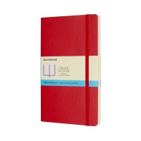 Notes MOLESKINE Classic L (13x21cm) w kropki, miękka oprawa, 192 strony, czerwony 