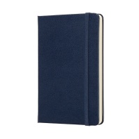 Notes MOLESKINE Classic P (9x14 cm) gładki, twarda oprawa,sapphire blue, 192 strony, niebieski 