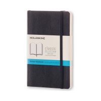 Notes MOLESKINE Classic P (9x14cm) w kropki, miękka oprawa, 192 strony, czarny 
