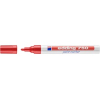 Marker olejowy e-750 EDDING, 2-4 mm, czerwony 