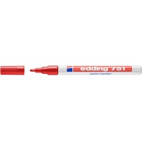 Marker olejowy e-751 EDDING, 1-2mm, czerwony
