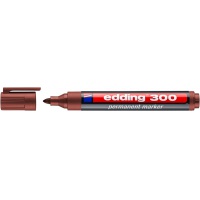 Marker permanentny e-300 EDDING, 1,5-3mm, brązowy 