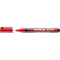 Marker permanentny e-370 EDDING, 1mm, czerwony