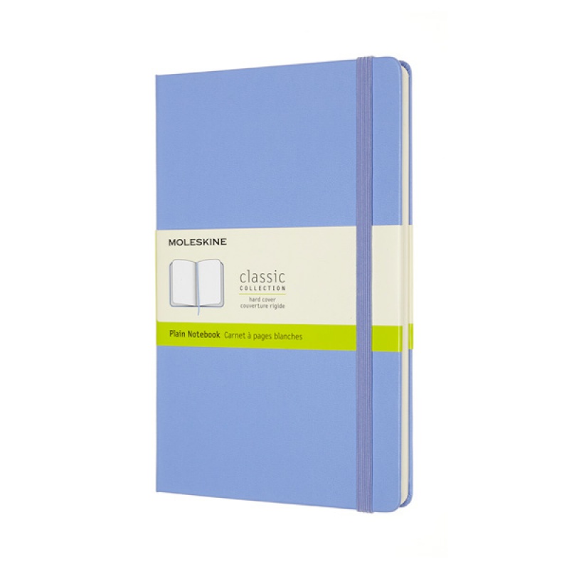 Notes MOLESKINE Classic L (13x21 cm) gładki, twarda oprawa, hydrangea blue, 240 stron, niebieski 