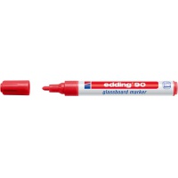 Marker do tablic szklanych e-90 EDDING, 2-3 mm, czerwony