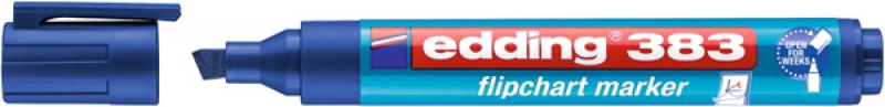 Marker do flipchartów e-383 EDDING, 1-5 mm, niebieski 