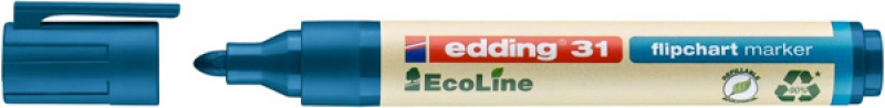 Marker do flipchartów e-31 EDDING ecoline, 1,5-3 mm, niebieski