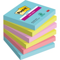 Karteczki samoprzylepne Post-it® Super Sticky, COSMIC, 76x76mm, 6x90 kart.