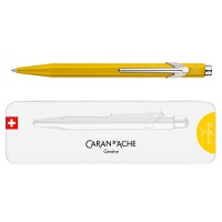 Długopis CARAN D'ACHE 849 Colormat-X, M, w pudełku, żółty