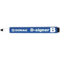 Marker do tablic DONAU D-Signer, okrągły, 2-4mm (linia), zawieszka, czarny 