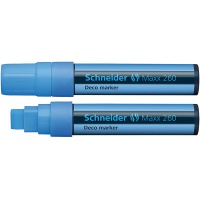 Marker kredowy SCHNEIDER Maxx 260 Deco, 5-15mm, zawieszka, jasnoniebieski