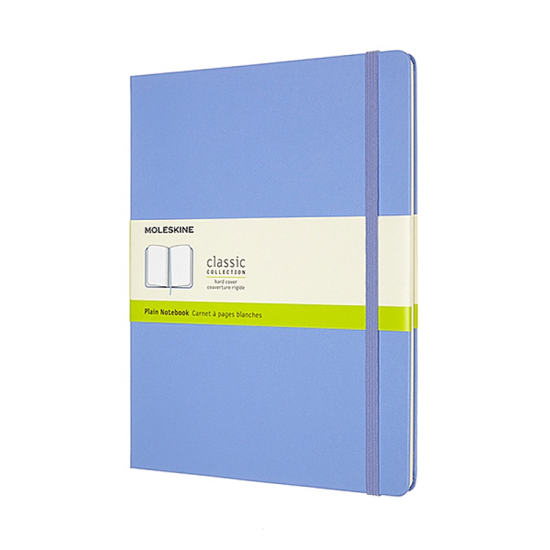 Notes MOLESKINE Classic XL (19x25 cm), gładki, twarda oprawa, hydrangea blue, 192 strony, niebieski 