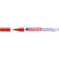 Marker olejowy połyskujący e-751 EDDING, 1-2 mm, czerwony