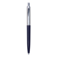 Długopis automatyczny Q-CONNECT PRESTIGE, metalowy, 0,7mm, niebiesko/srebrny, wkład niebieski 