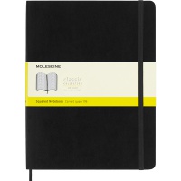 Notes MOLESKINE Classic XL (19x25cm) w kratkę, miękka oprawa, 192 strony, czarny