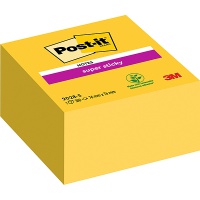 Kostka samoprzylepna POST-IT® Super Sticky (2028-S), 76x76mm, 1x350 kart., ultra żółta 