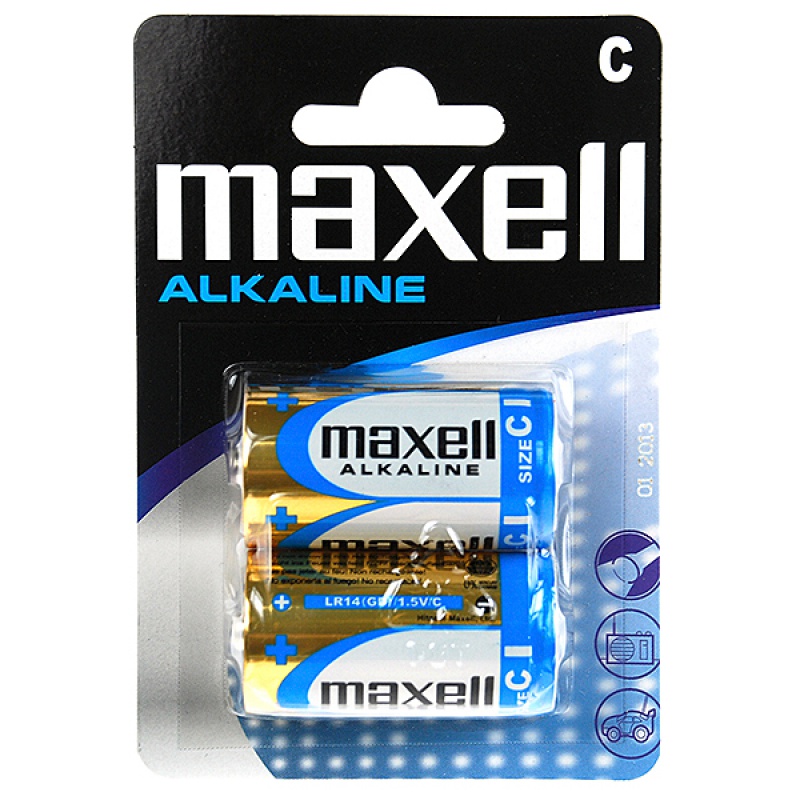 Bateria MAXELL alkaliczna LR14, 2 szt.