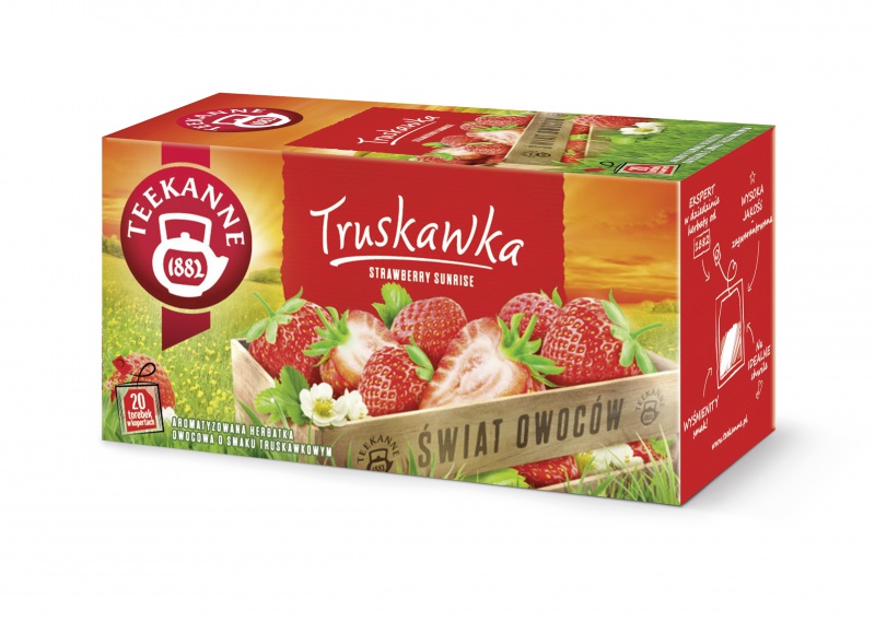 Herbata TEEKANNE World of Fruits, Truskawka, 20 kopert 