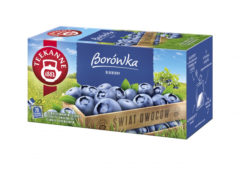 Herbata TEEKANNE World of Fruits, Borówka, 20 kopert
