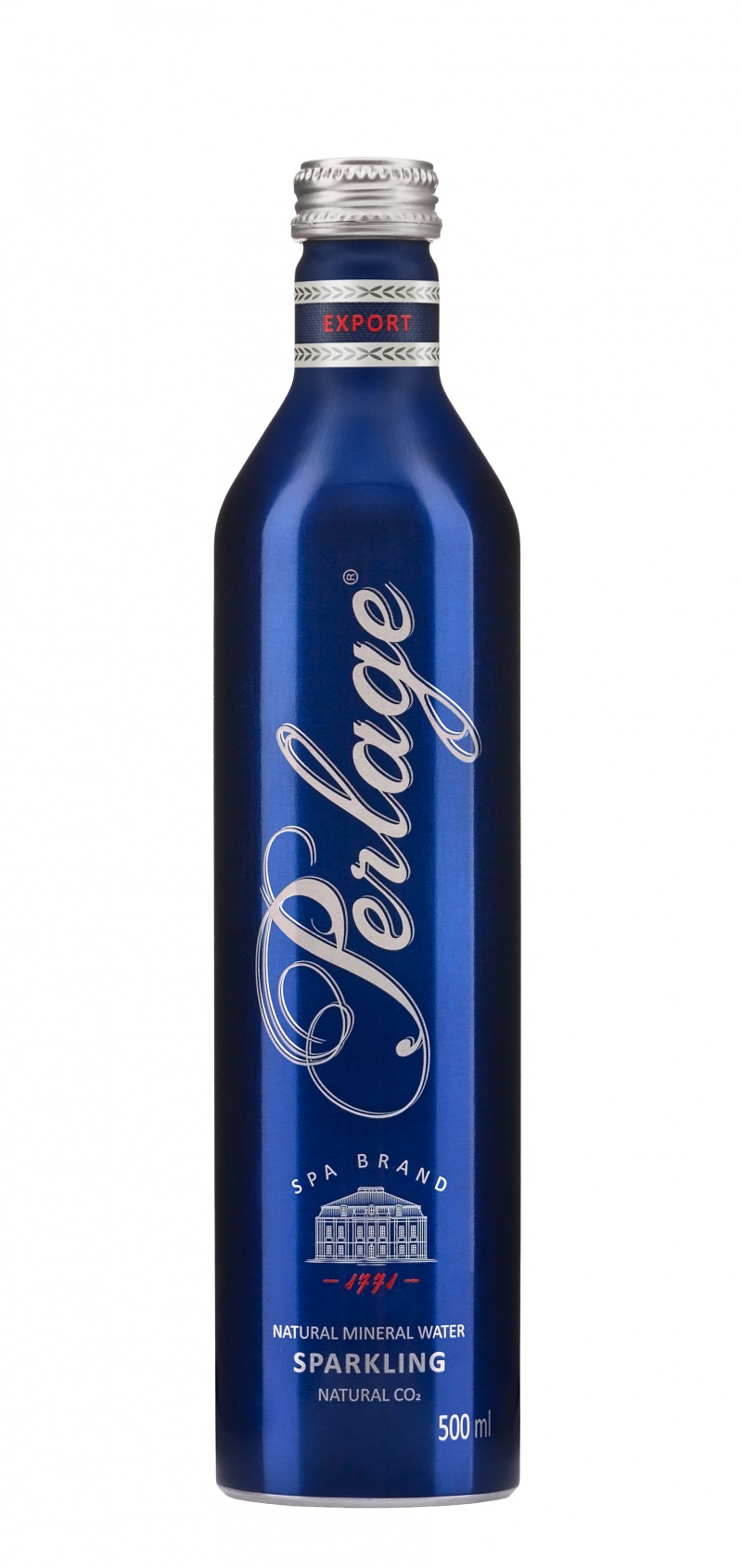 Woda CISOWIANKA Perlage, gazowana, butelka aluminiowa, 0,5l
