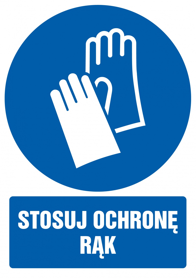 Znak TDC, Stosuj ochronę rąk 