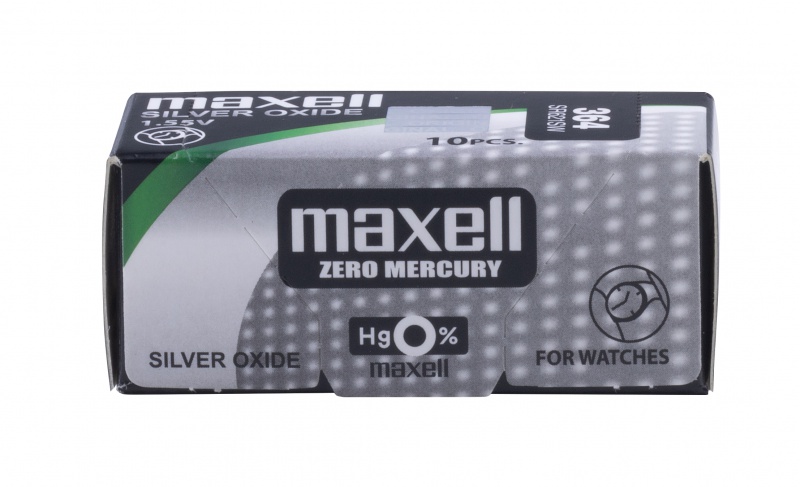 Bateria MAXELL srebrowa, zegarkowa, SR621SW (364), 10 szt. 