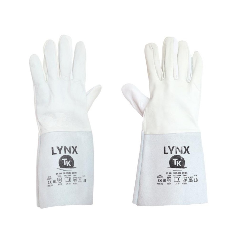 Rękawice TK LYNX, rozm. 9, białe