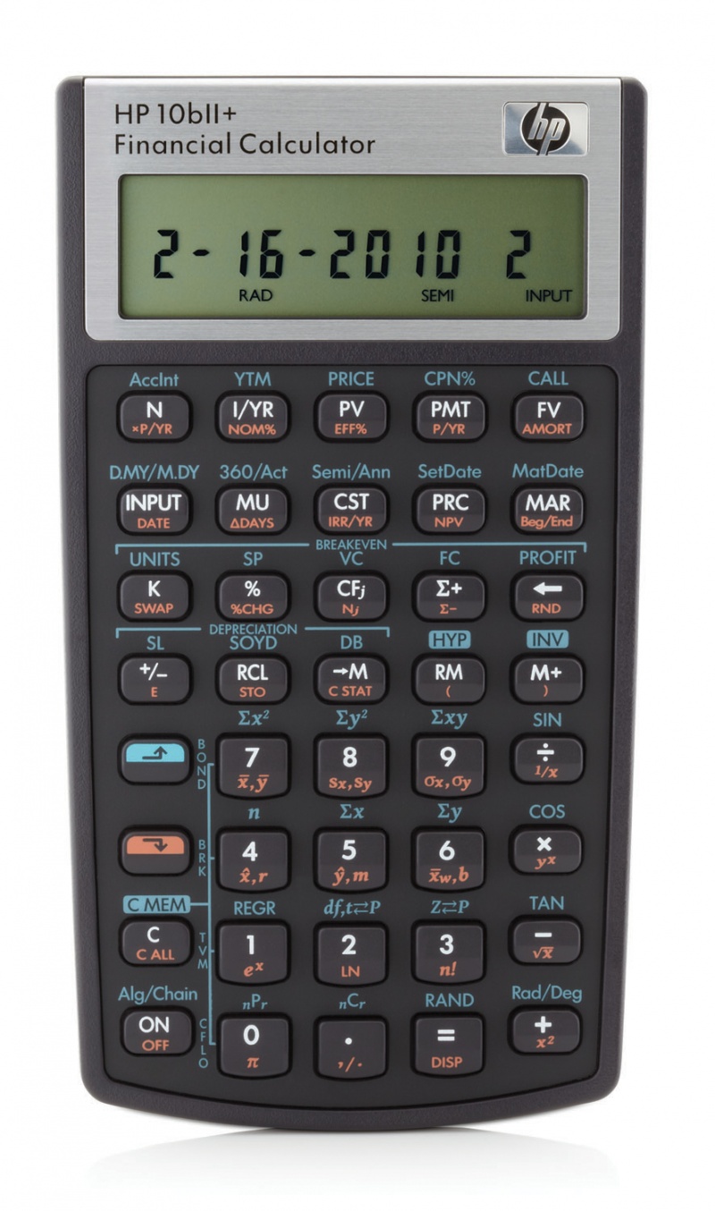 Kalkulator finansowy HP-10BIIPLUS/INT, 170 funkcji, 145x80x12mm, czarny 