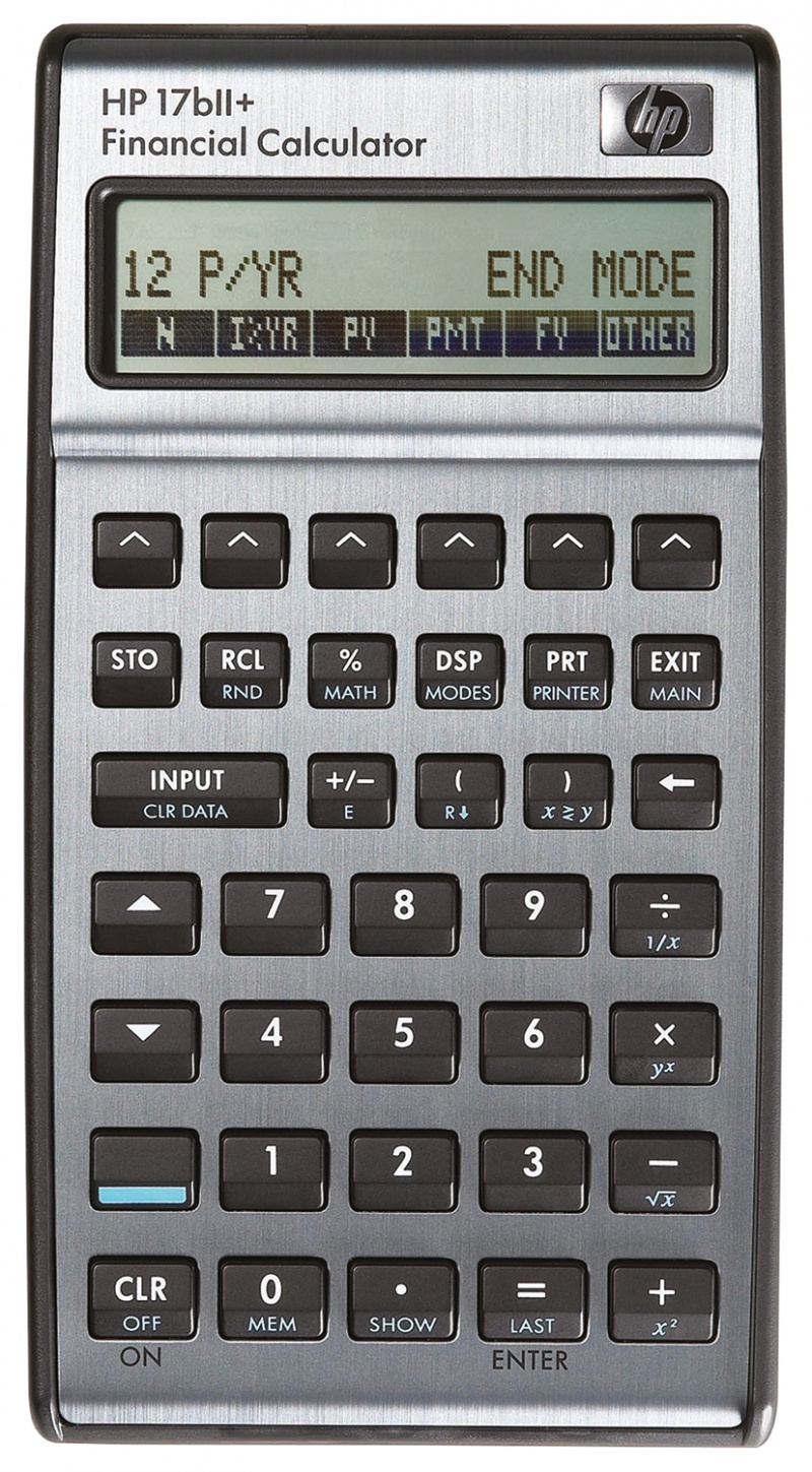 Kalkulator finansowy HP-17BIIPLUS/INT, 250 funkcji, 145x81x16mm, srebrny 