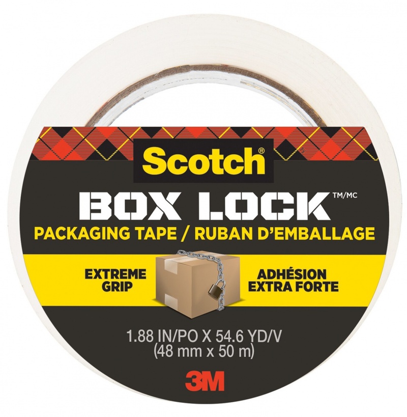 Taśma pakowa SCOTCH®Box Lock, 48mm x 50m, 1szt., transparentna 
