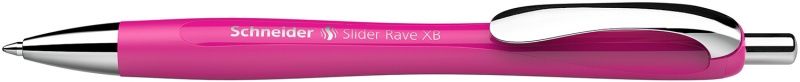 Długopis automatyczny SCHNEIDER Slider Rave, XB, 1szt., różowy 