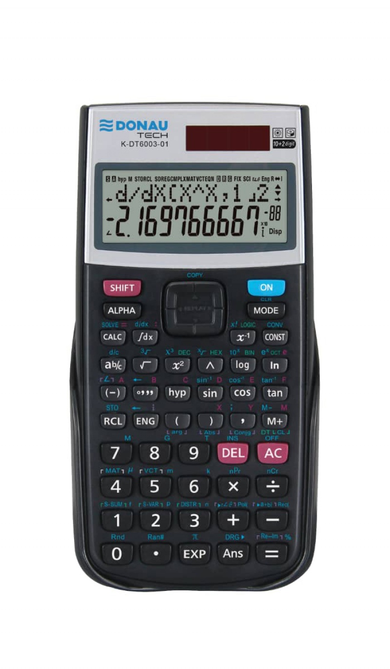Kalkulator naukowy DONAU TECH, 401 funkcji, 164x84x19 mm, czarny 